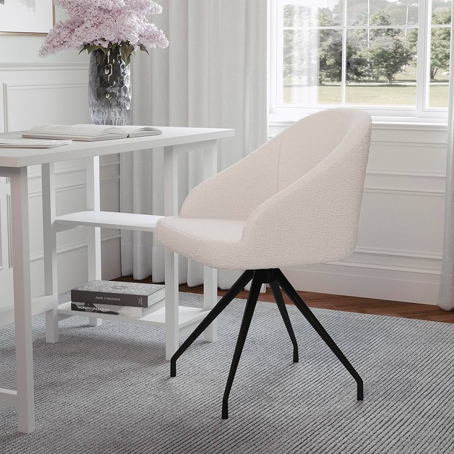 Amazon.com: Martha Stewart Sora Stationary Swivel Task Chair